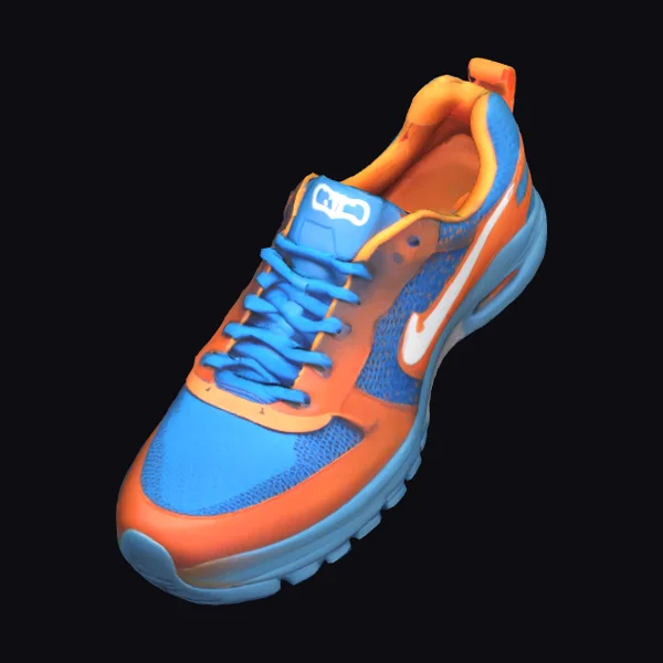 Vibrant Orange Blue Sneaker