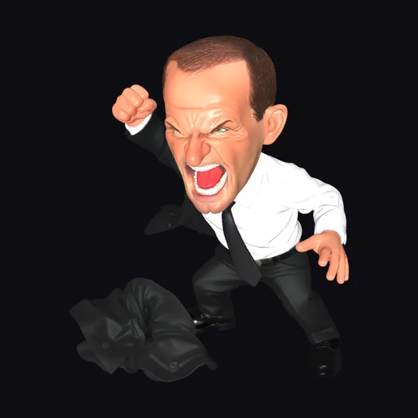 Angry Businessman Cartoon