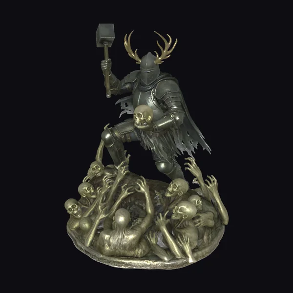 Antlered Knight with Skeletons