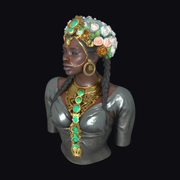 African Queen Bust
