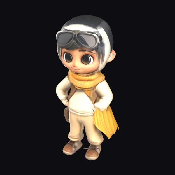 Cartoon Kid Adventurer