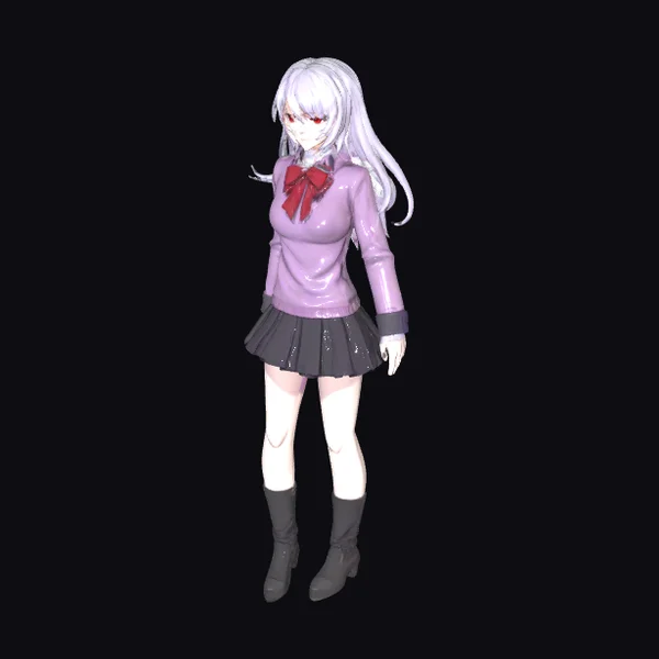 Anime Girl in Uniform