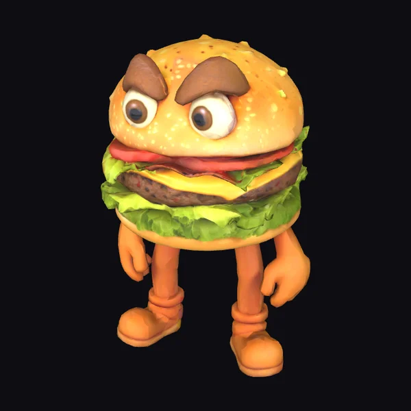 Angry Burger Character