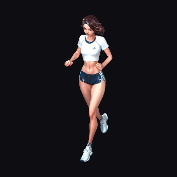Female Athlete in Motion