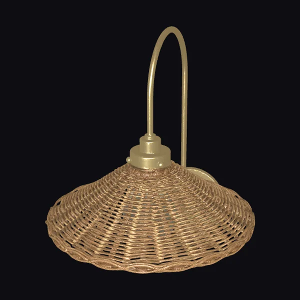 Woven Wicker Wall Sconce