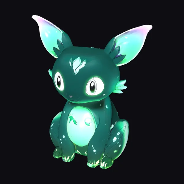 Glowing Emerald Bunny