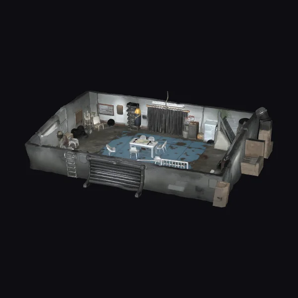 Abandoned Bunker Interior