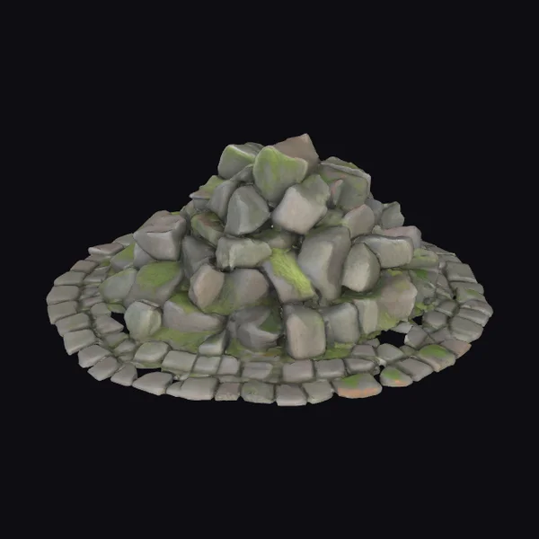Pile of Rough Cobblestones