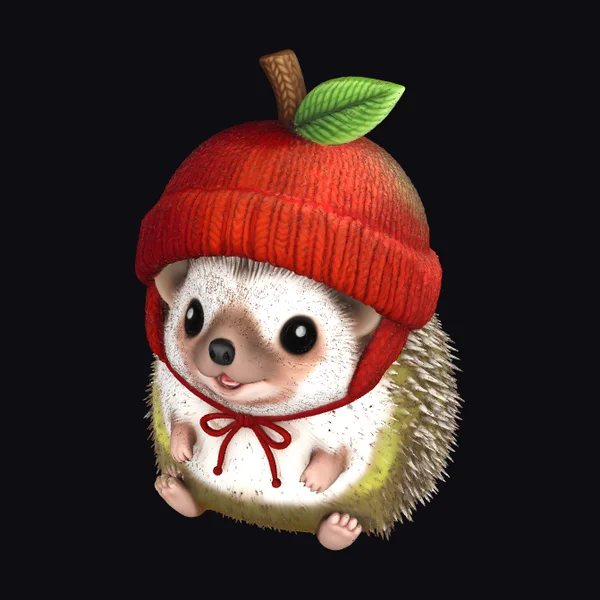 Apple Hat Hedgehog
