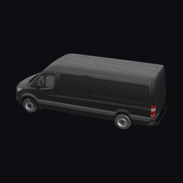 Black Cargo Van