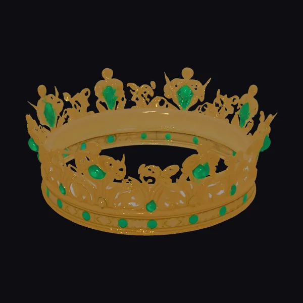 Golden Emerald Crown