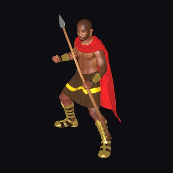 Ancient Warrior with Spear