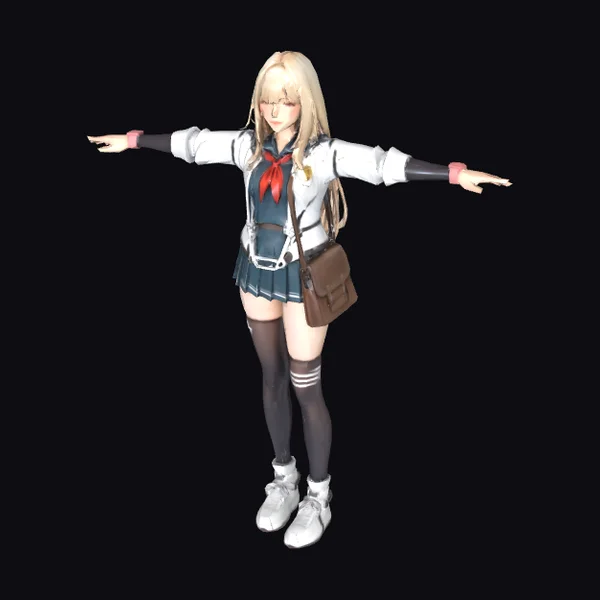 Girl in School Uniform