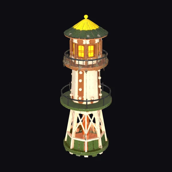 Wooden Watchtower Lighthouse
