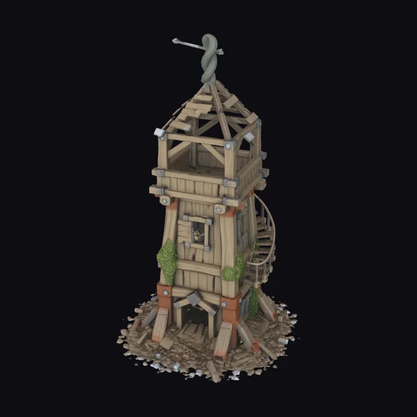Wooden Watchtower Ruins
