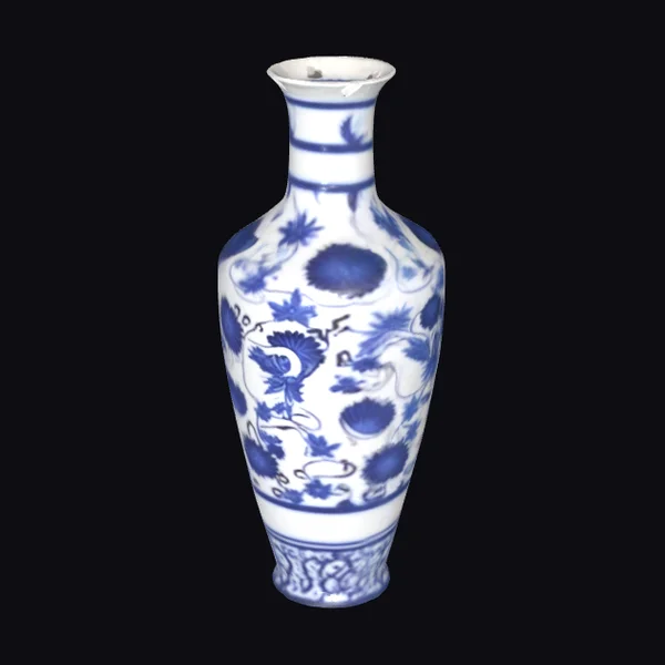 Azure Floral Vase