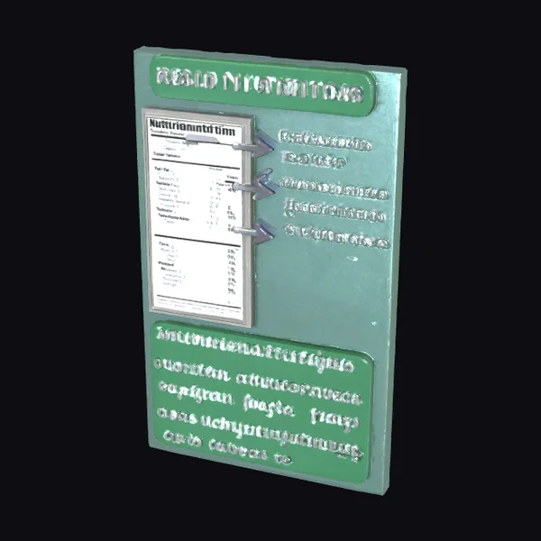Nutrition Facts Flashcard