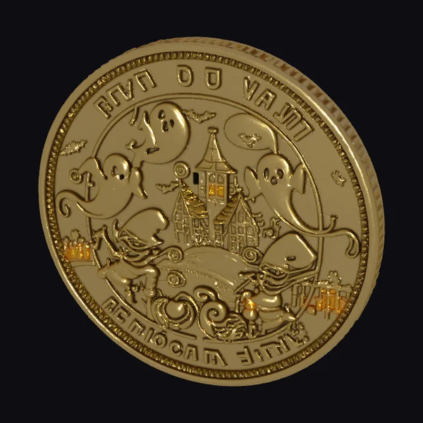 Halloween Gold Coin