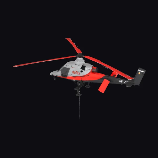 Red Rescue Helicopter