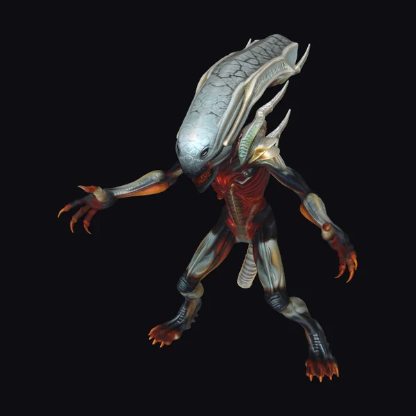 Alien Creature with Large Head