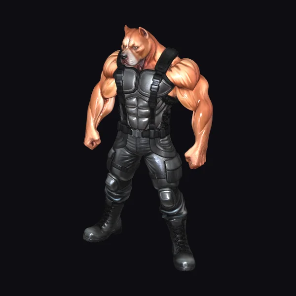 Armored Bulldog Warrior