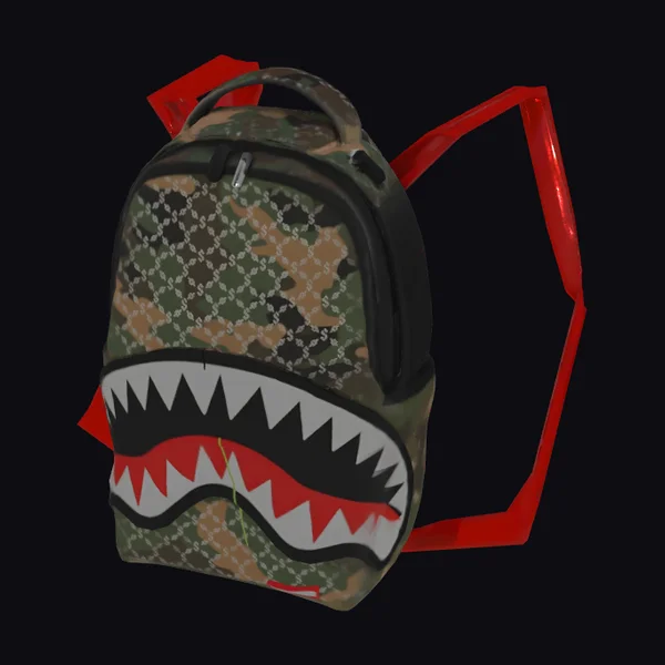 Camo Shark Backpack