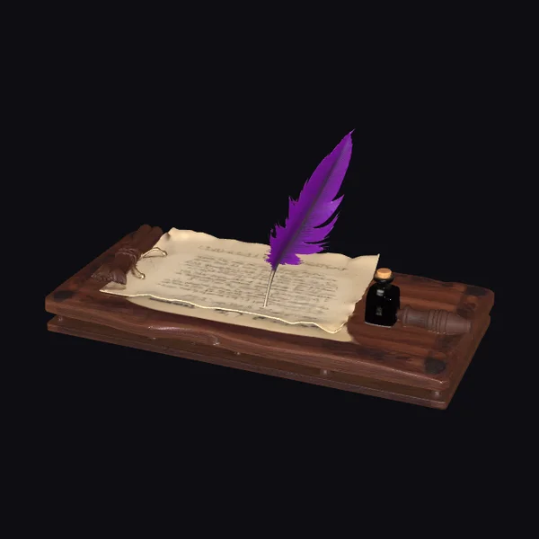 Ancient Wooden Writing Desk