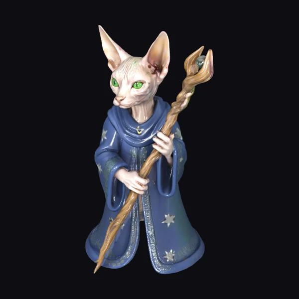 Hairless Cat Wizard