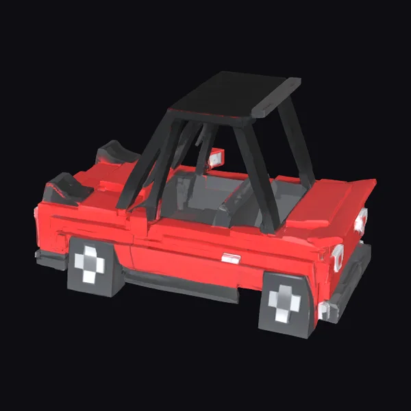Red Block Car