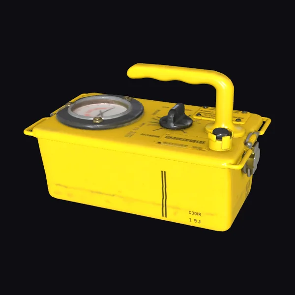 Yellow Radiation Survey Meter