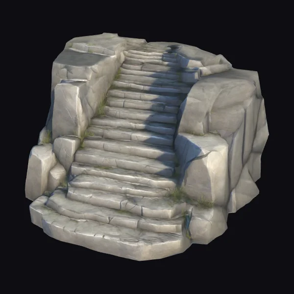 Worn Stone Mountain Staircase