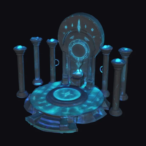 Glowing Obsidian Celestial Altar