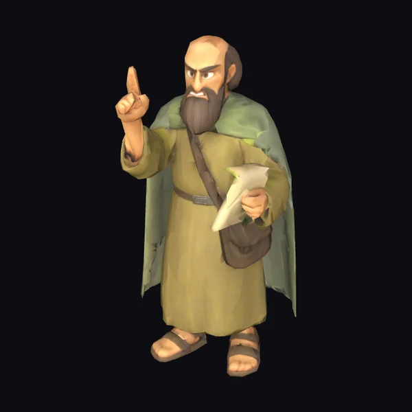 Bearded Man in Robes