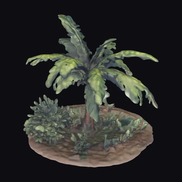 Tropical Palm Tree Scene