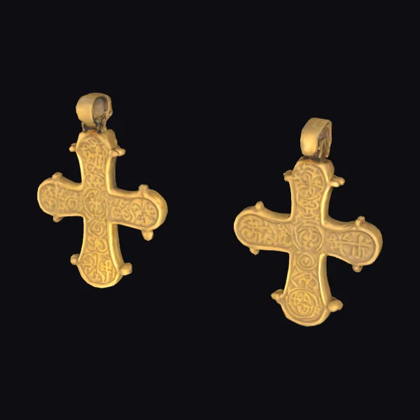 Golden Byzantine Cross