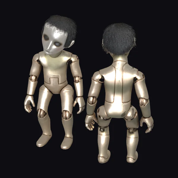 Golden Puppet Figure