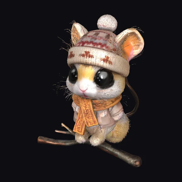 Adorable Winter Mouse