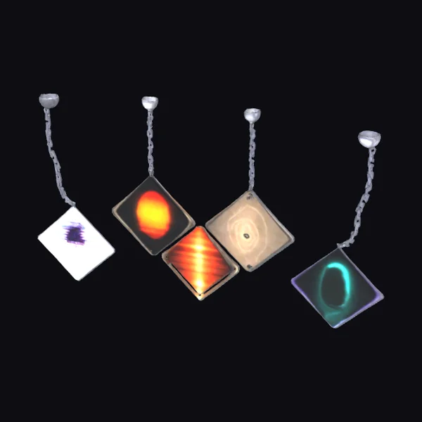 Glowing Square Pendants