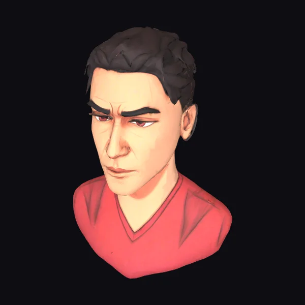 Angry Young Man Bust