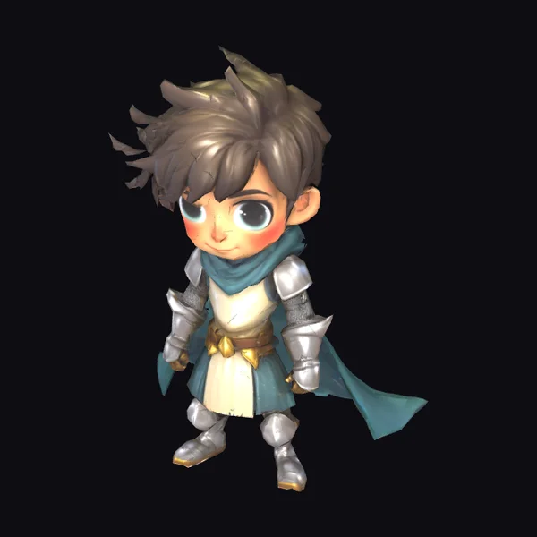 Young Knight in Armor