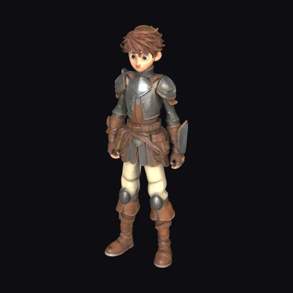 Young Knight in Armor