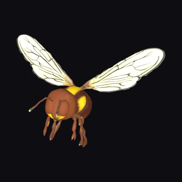 Flying Honey Bee