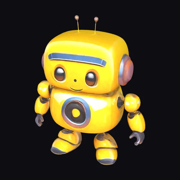 Yellow Robot Character