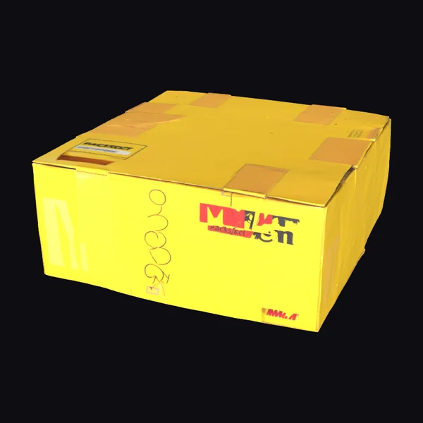 Yellow Cardboard Shipping Box