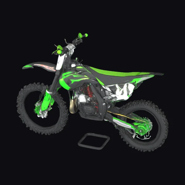 Green Dirt Bike