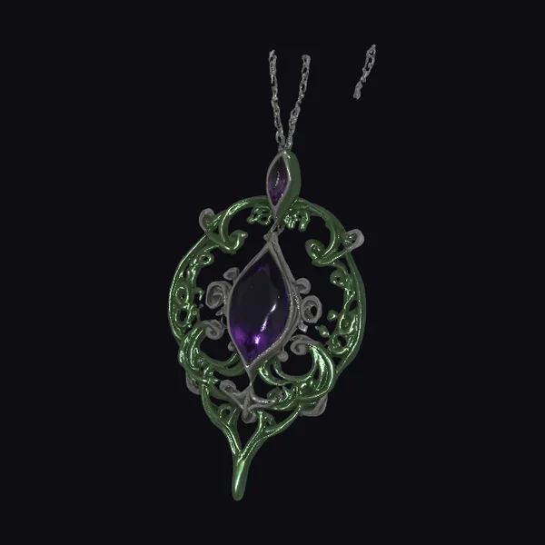Celtic Elven Amethyst Necklace