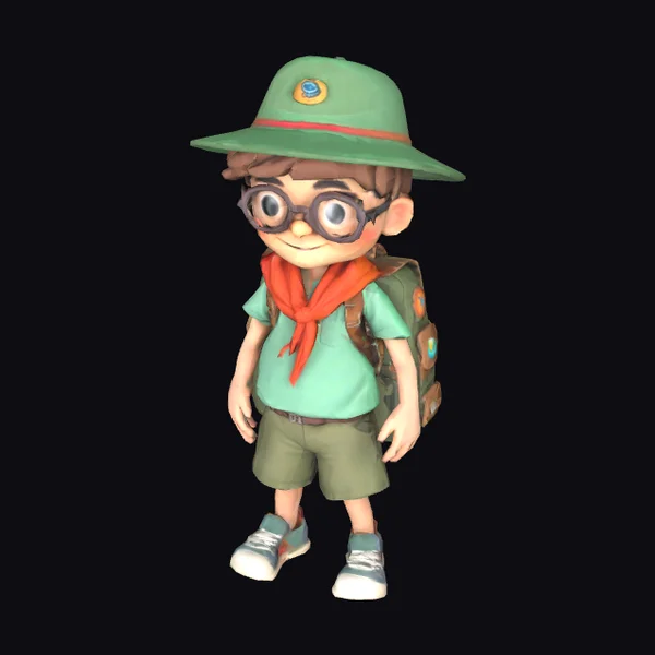 Traveller Boy with Backpack