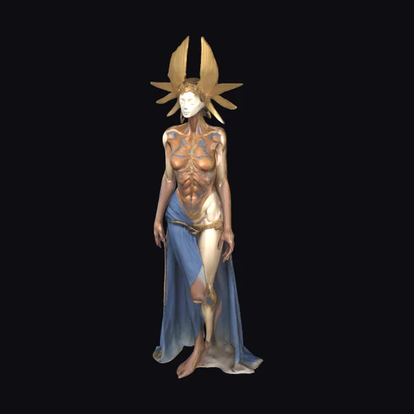Golden Goddess Statue