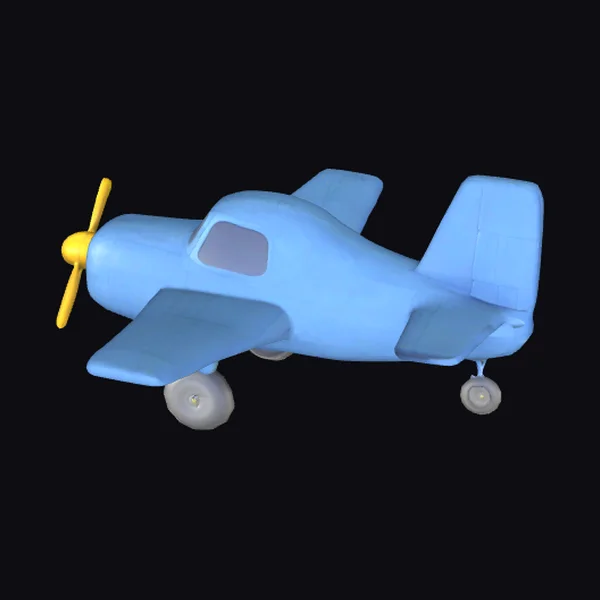 Blue Toy Airplane