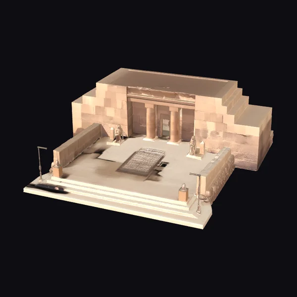 Ancient Egyptian Temple Entrance